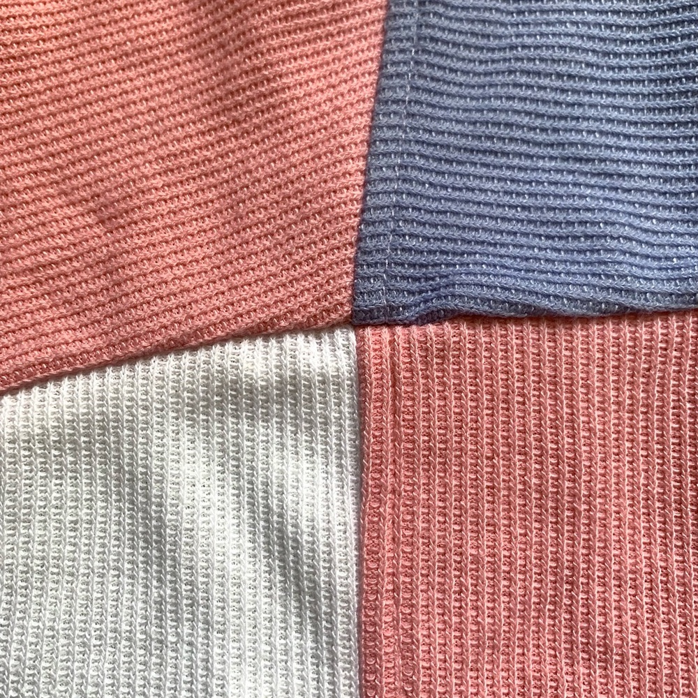 v i n t a g e :: Sporty Slouchy Ribbed Colorblock Sweatshirt NOS - Picture 11 of 13